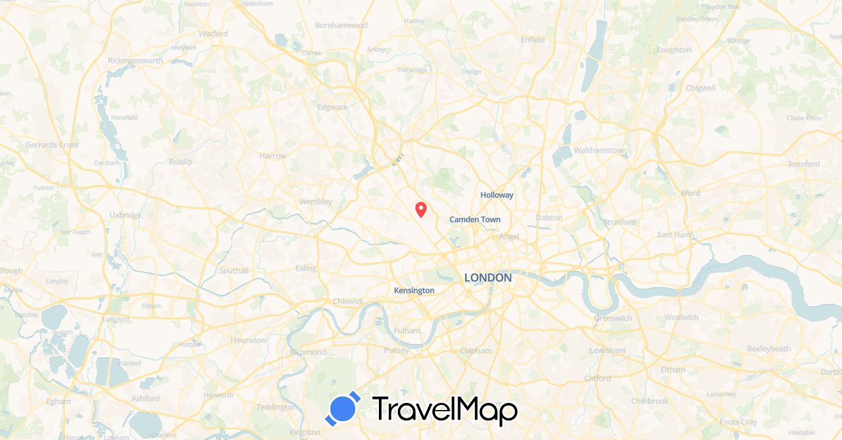 TravelMap itinerary: hiking in United Kingdom (Europe)